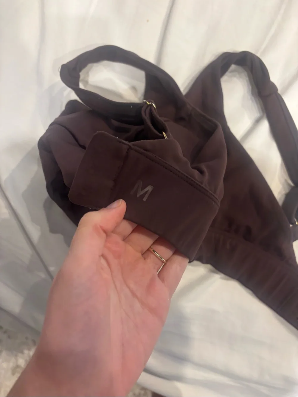 Monday Swimwear Body Chocolate Large Sports Bra L